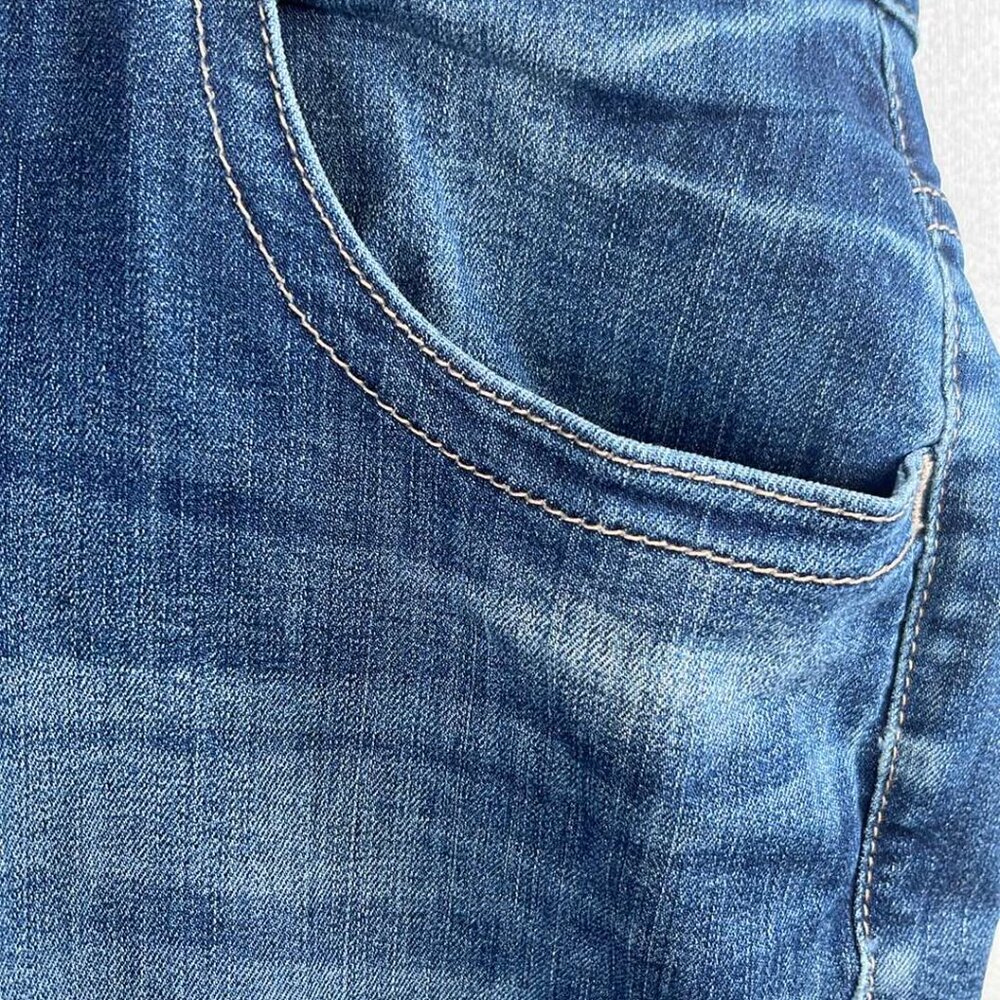 Lane Bryant Plus Size 22R/ Cut Off Jean Shorts 5pockets Boho Hippie Festival - Picture 8 of 11